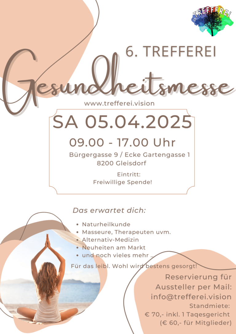 Gesundheitsmesse Ausstellung in der Trefferei am 05.04.25